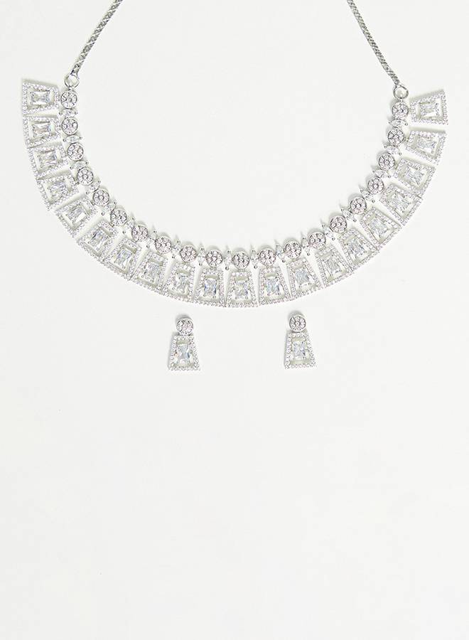Victorian Inspired Sparkling Elegance Necklace Set : 8905124445381
