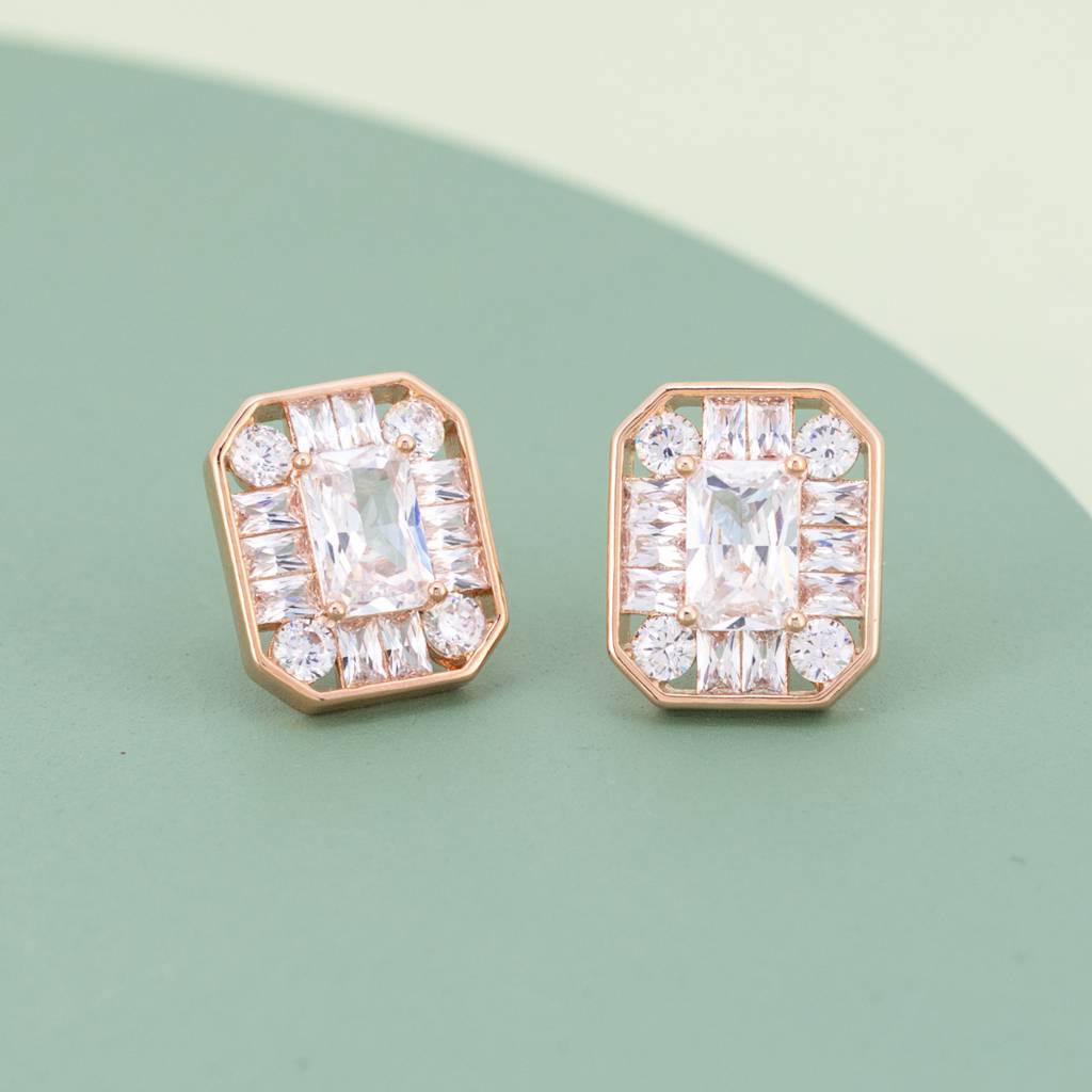 Kushal'S Fashion Jewellery Plated Party Trendy Zircon Studs-187412 : 446485