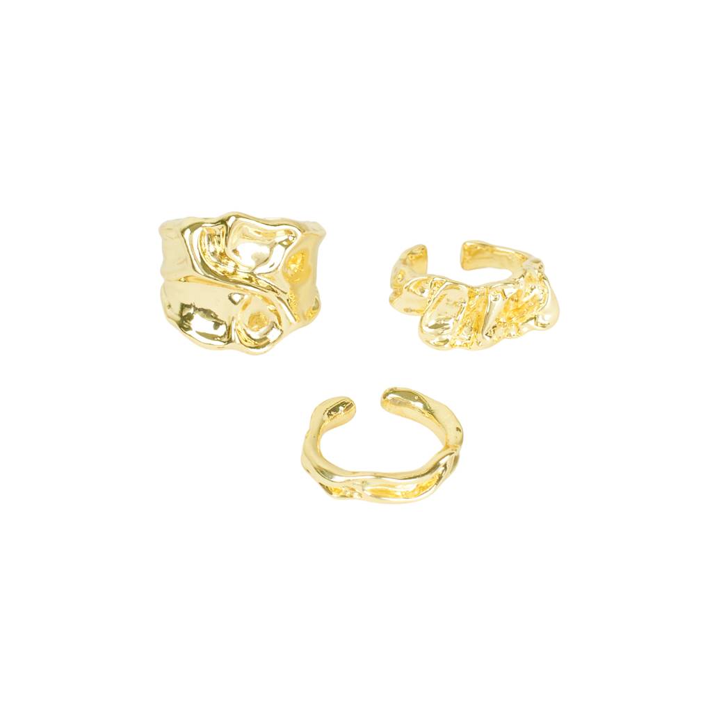 Elegance Gold Chunky Design Ring : RC34132-G