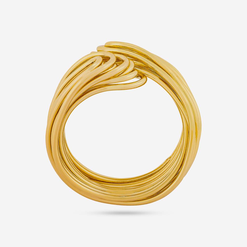Kushal'S Fashion Jewellery Gold Gold-Plated Party Trendy Zircon Finger Ring -455178 : 455178