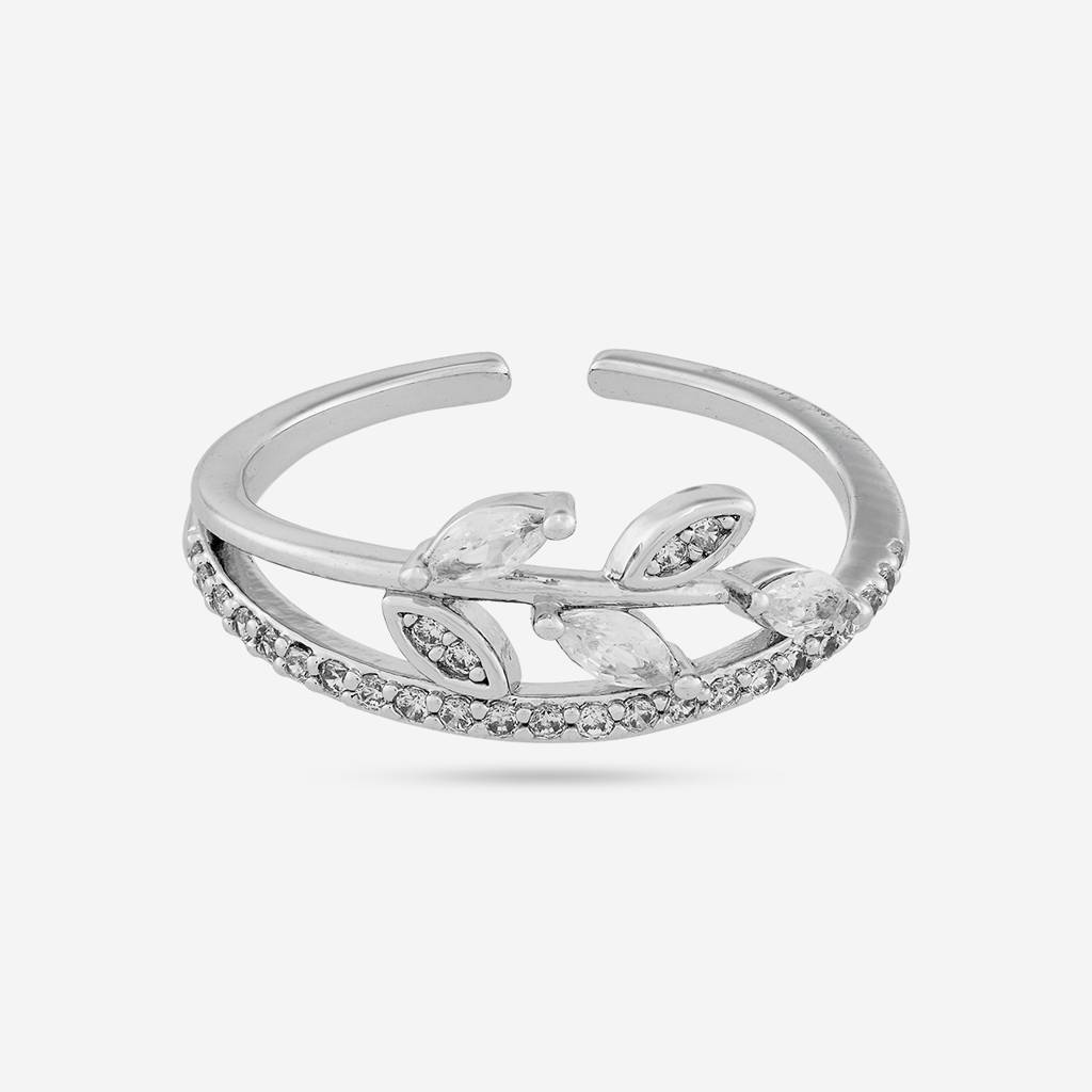 Kushal'S Fashion Jewellery -Plated Party Trendy Zircon Finger Ring -192484 : 455227