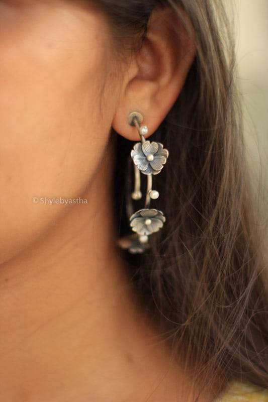 Moh Flora Spiral Earrings : SE8902