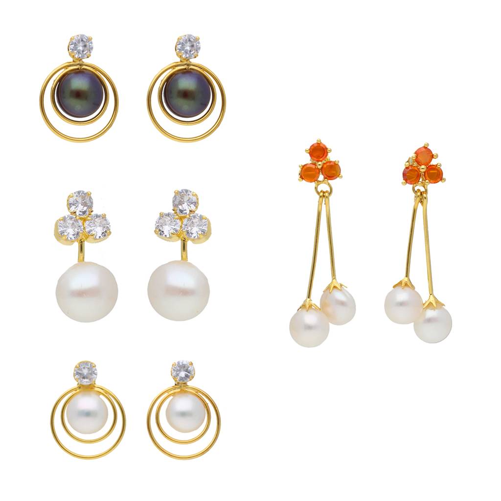 Timeless Combo Of 4 Pair Earrings : JPER-23-929