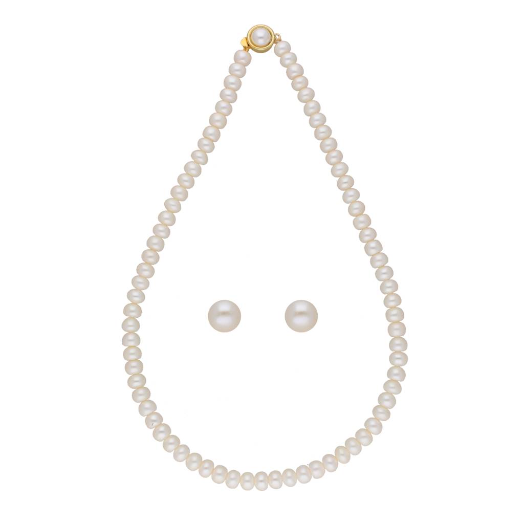 Twisted 1 Line Pearl Necklaces : JPFEB-22-123