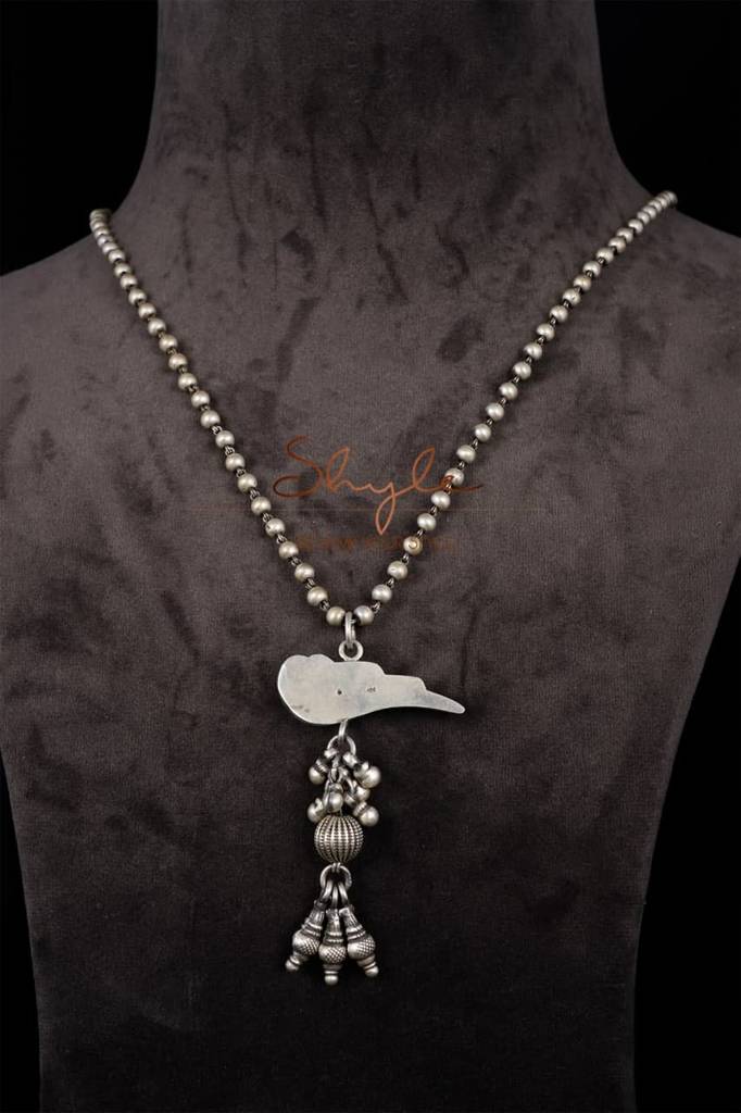 Anvaya Parrot Ghughri Ball Chain Necklace : SN1115