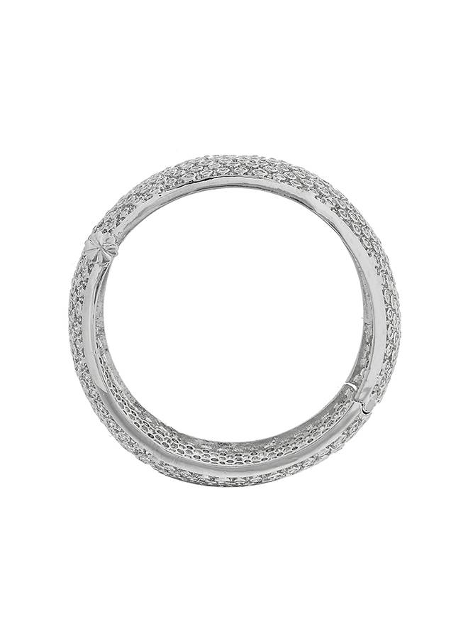 Sparkling Elegance Statement Cz Studded Bangles : 8905124497069