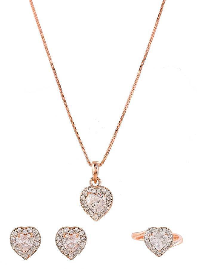Sparkling Essentials White Heart Shaped Zircon Box Set : 8905124480214