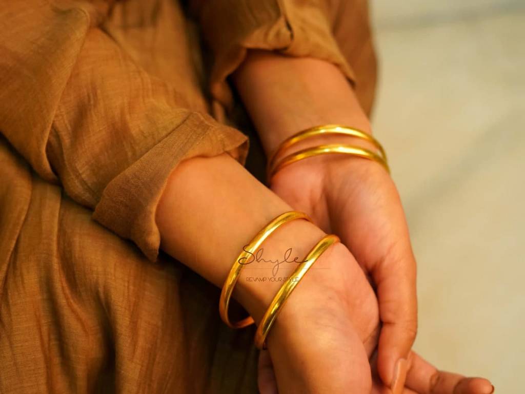 Adya Fine Gold Everyday Bangle : SK1021-2-10