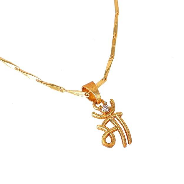 Fashion Jewelry Goddess Maa Pendant For Women: Gold Plated Stylish & Fancy Religious Maa Pendant With Cha : OSAK021-IGWEPENDANT