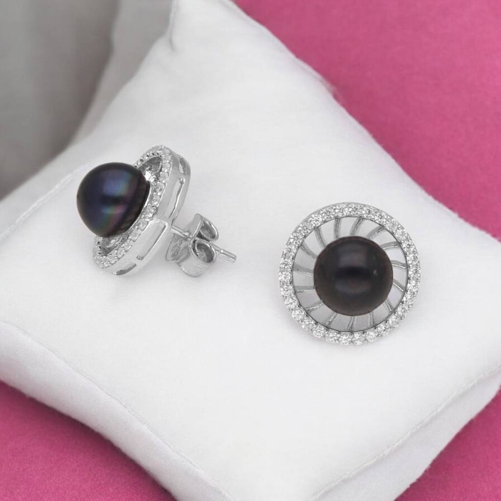 Lolita Heart Stud Gold Plated Earrings