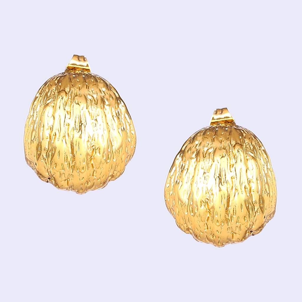 Estele Gold Plated Stylish & Graceful Demifine Huggie Earrings For Girls And Women : 803725-YLER