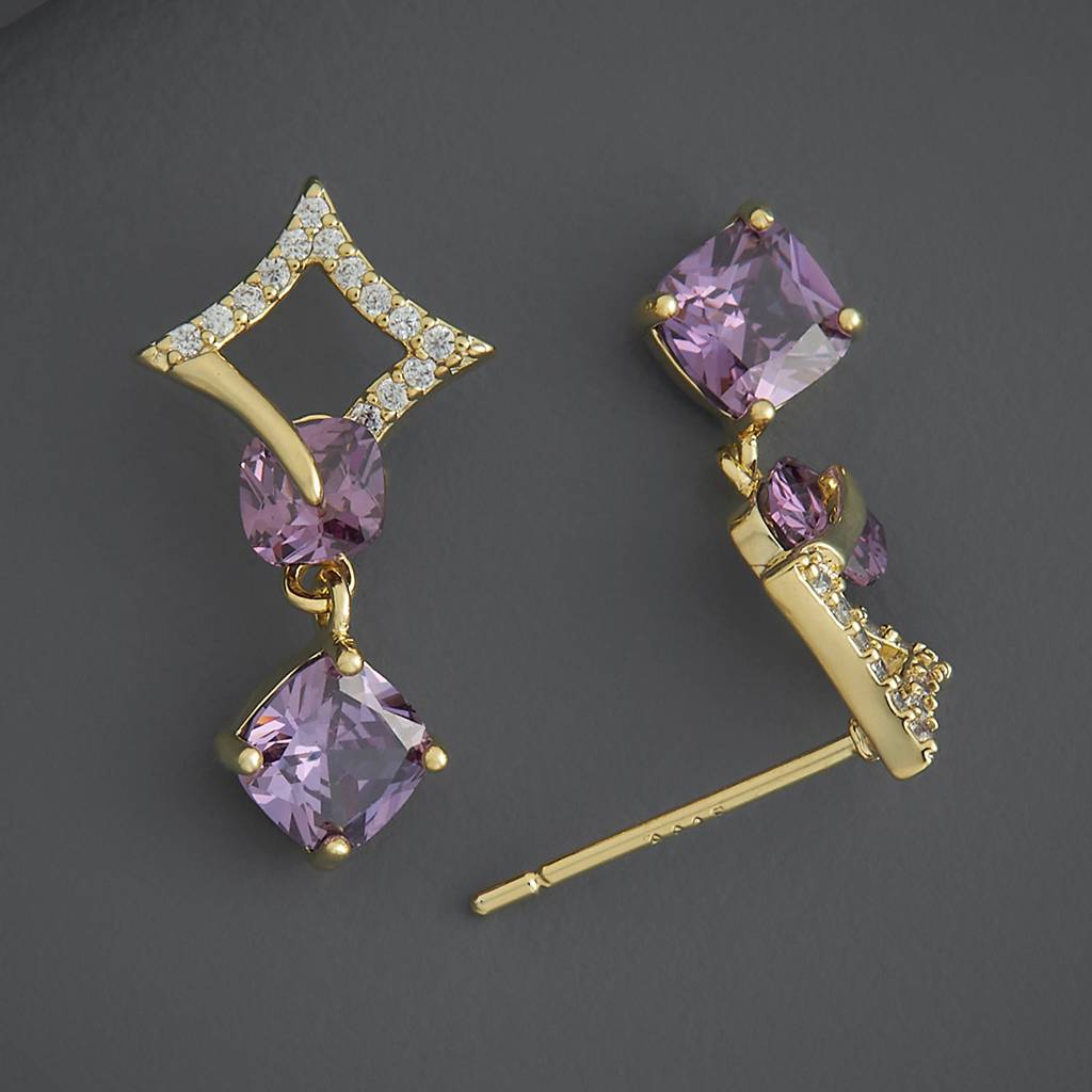 Kushal'S Fashion Jewellery Party Zircon Drop Earrings-185963 : 443502