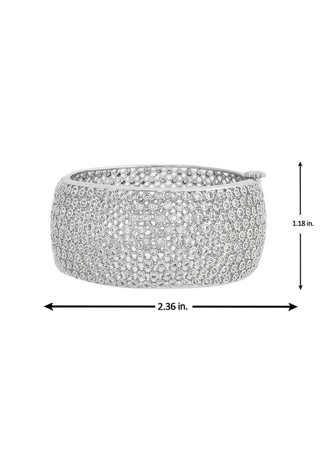 Sparkling Elegance Statement Cz Studded Bangles : 8905124497069