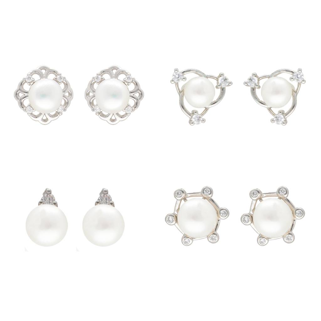 Work Wear Combo Of 4 Pair Earrings : JPER-23-935