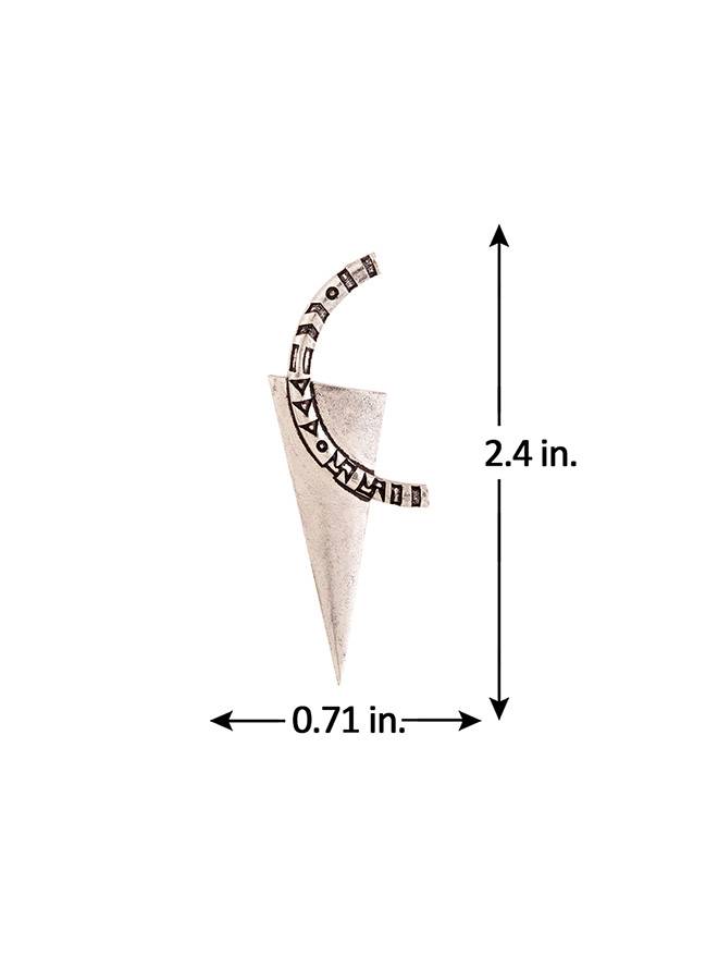 Aztec Bar Half Circle And Triangle Earrings : 8905124032260