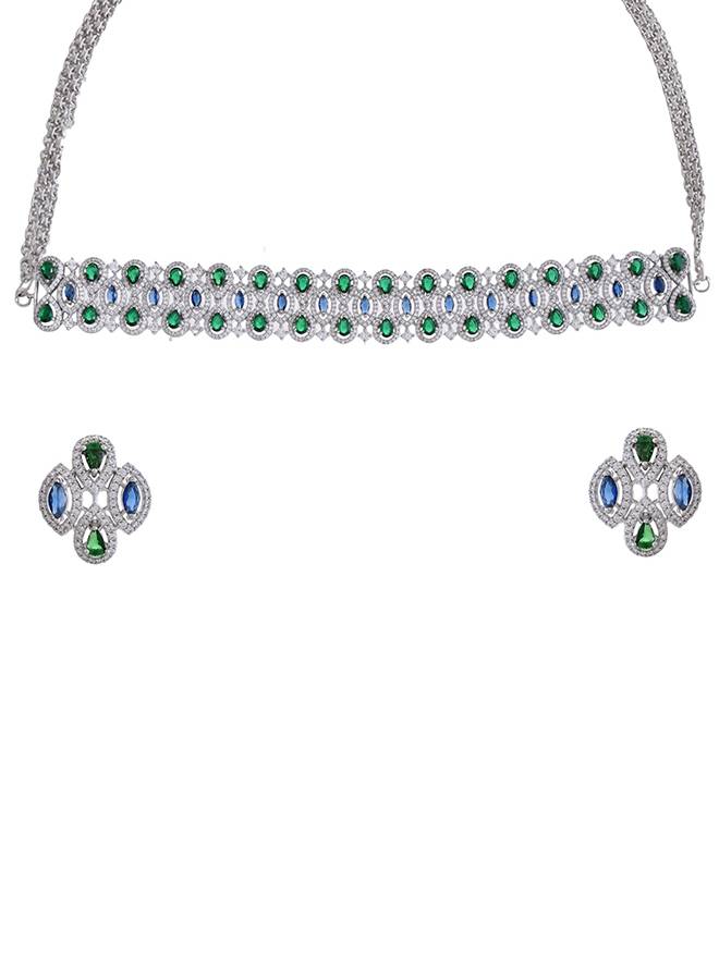 Starlight Aurora Choker Necklace Set : 8905124515206
