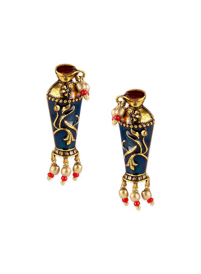 Arabian Nights Antique Round Brass Jewellery Set : 8905124423846