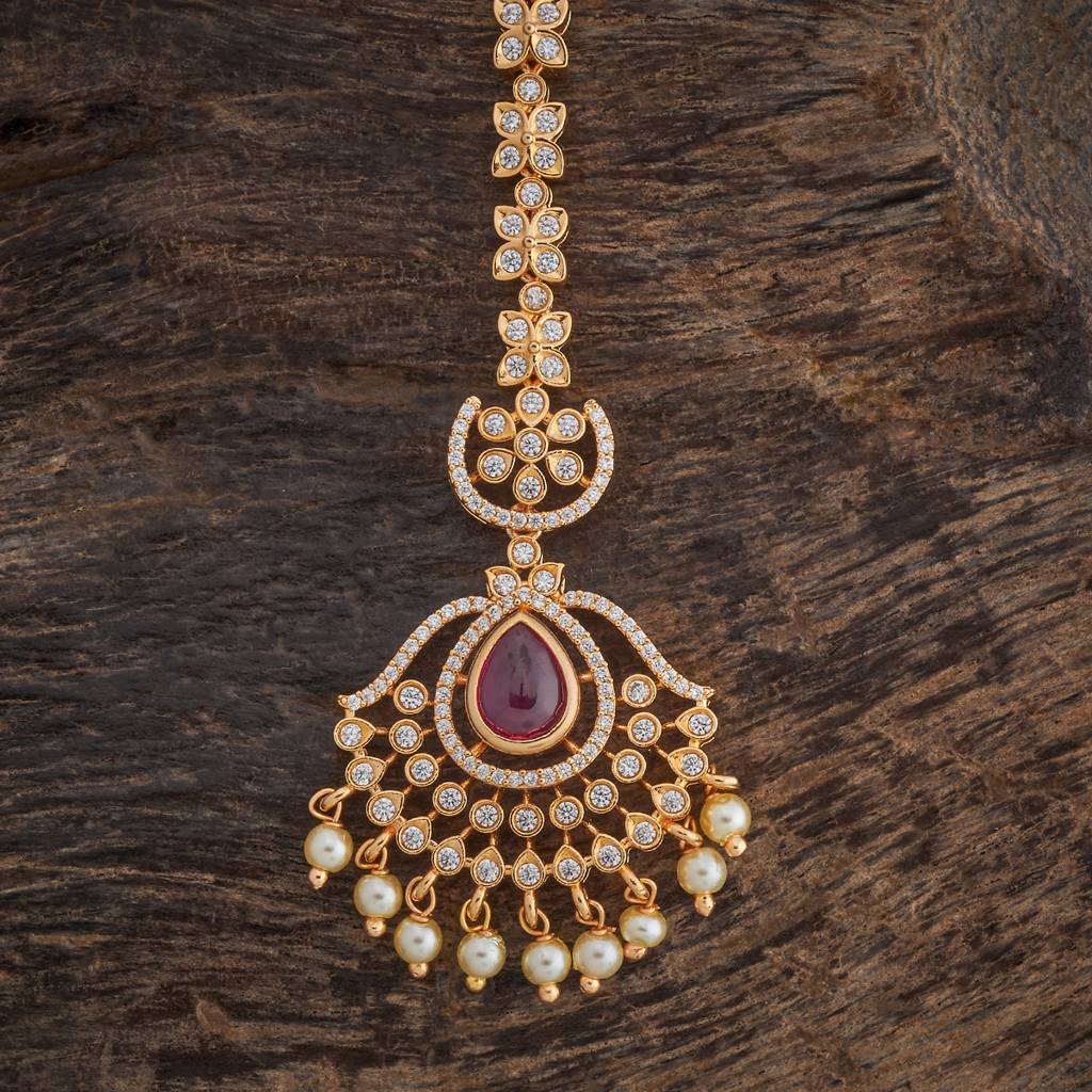 Kushal'S Fashion Jewellery Plated Party Zircon Maang Tikka-180631 : 431699