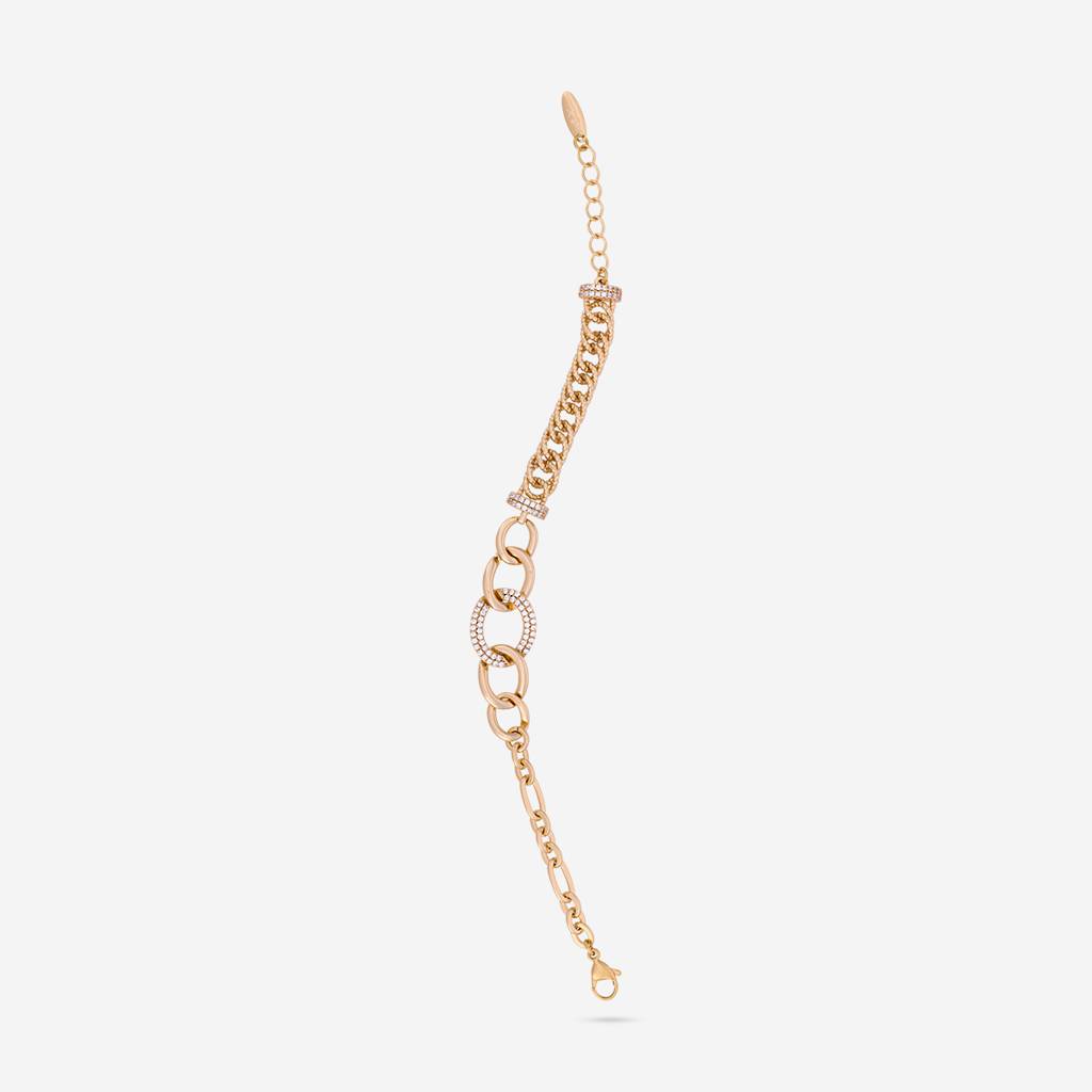 White Gold-Plated Party Zircon Bracelet  -449890 : 449890