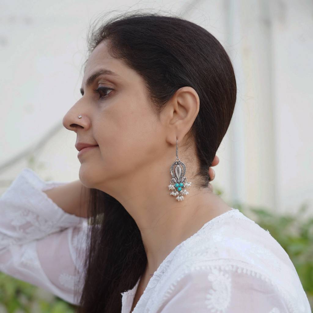 Silver Fish Earrings : SSE639