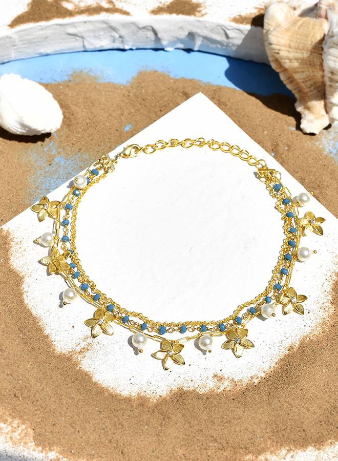 Voylla Hawaii Multi-Charm Tropical Anklet : 8905124521764