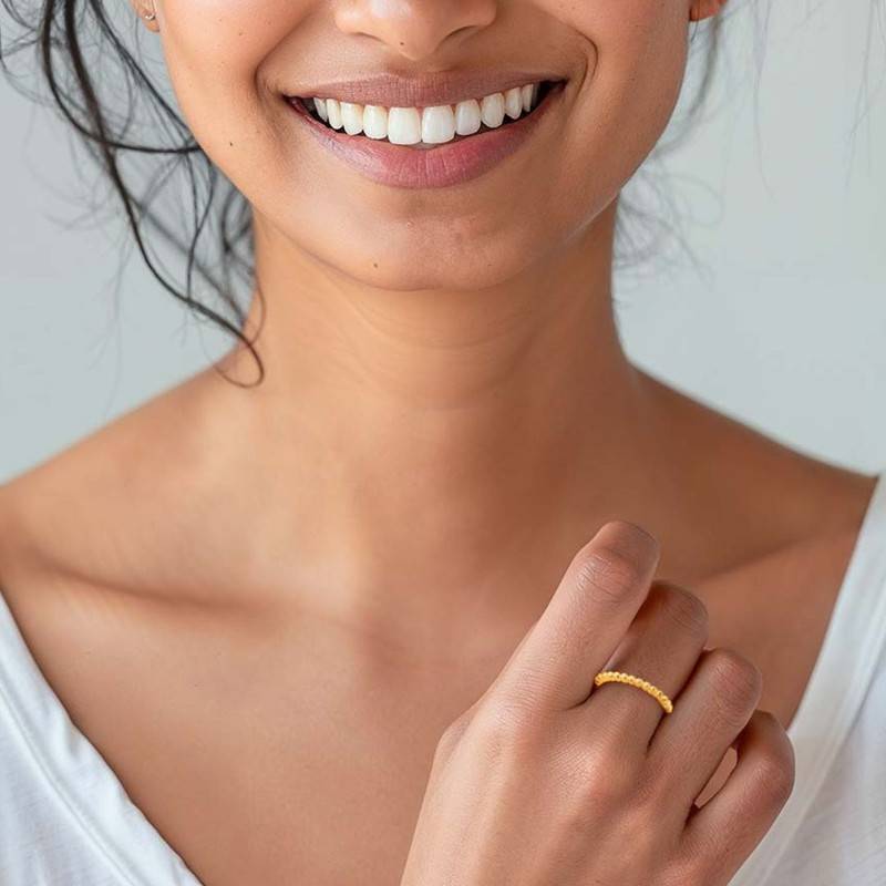 Resilience Ring -18K Gold Vermeil Sterling Silver : TSRI-RES-13-18G-8025