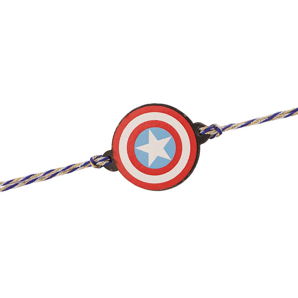 Marvel Captain America Shield Kids Rakhi : 8905124561357