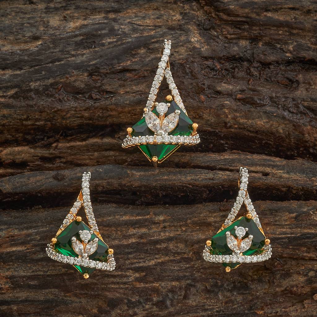 Kushal'S Fashion Jewellery Party Zircon Chain Pendant Earring Set-182479 : 435822