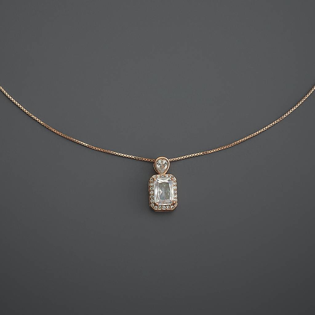 Kushal'S Fashion Jewellery  Plated Party Trendy Zircon Necklace-187045 : 445786