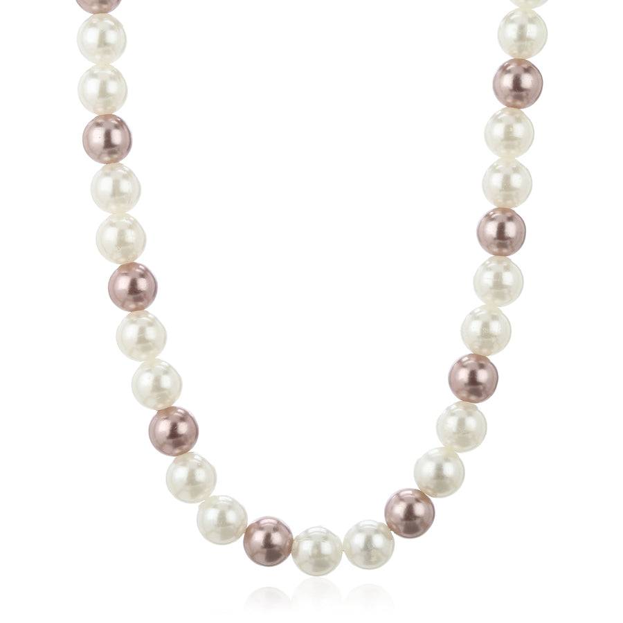 Estele Gold Plated Elegant Pearl Necklace For Women : 9624-NKNK