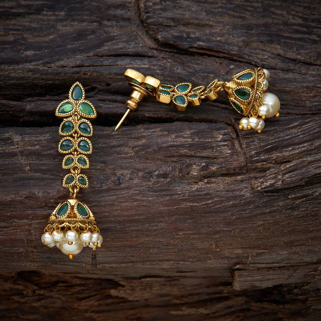 Kushal'S Fashion Jewellery Dome Shaped Jhumkas Earrings-140598 : 396315
