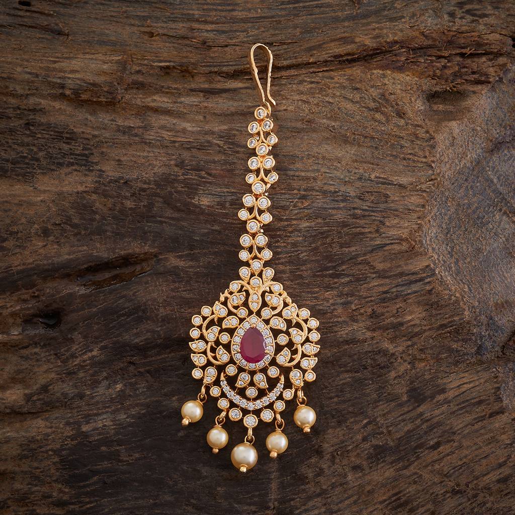 Kushal'S Fashion Jewellery Plated Party Zircon Maang Tikka-175779 : 421387