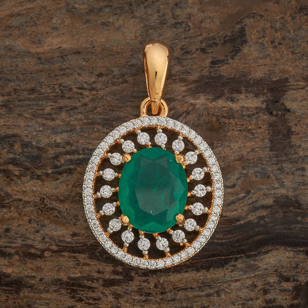 Kushal'S Fashion Jewellery-Plated Party Zircon Pendant Set-182055 : 434872