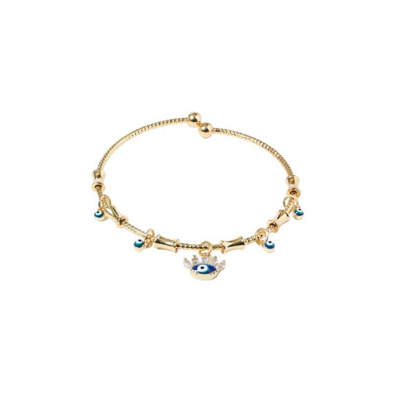 Chic Evil Eye Tassel Bangle : BS12575