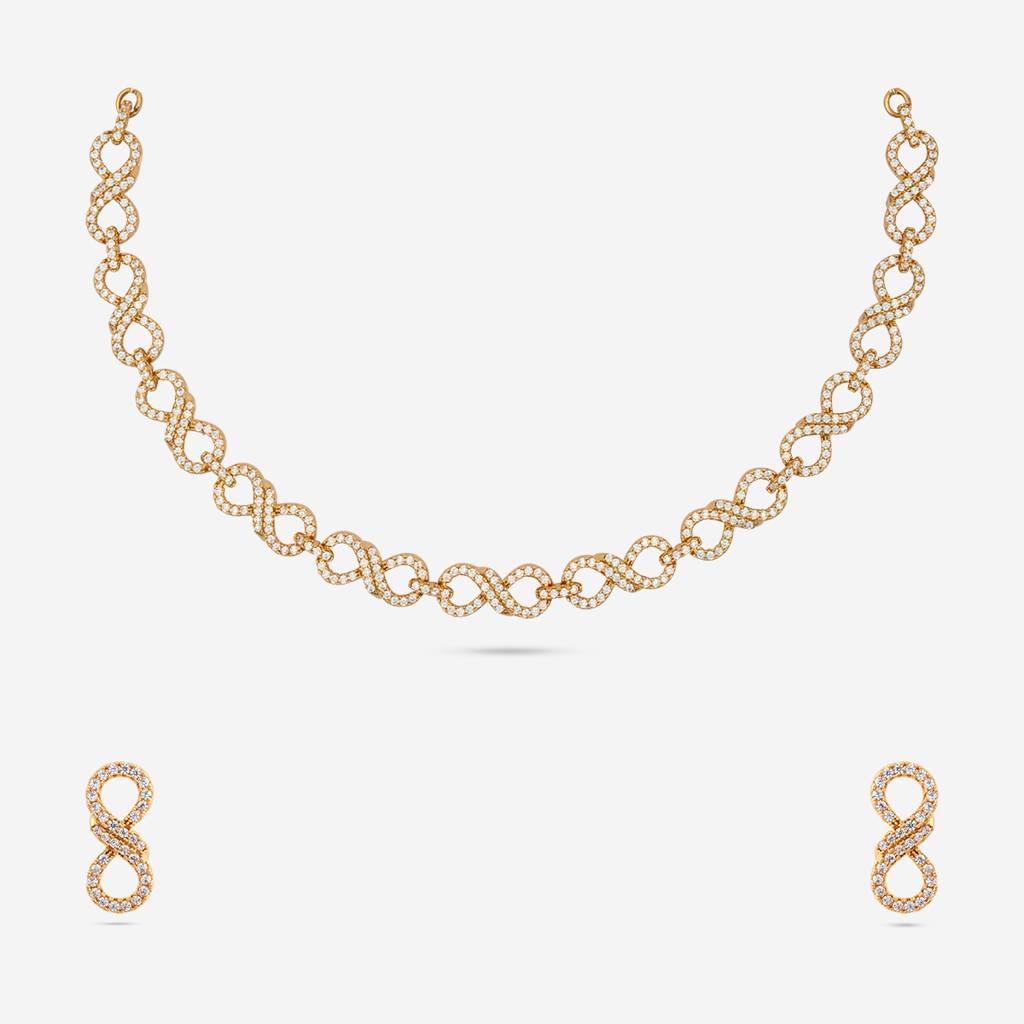 Party Zircon Necklace Set-185646 : 442789