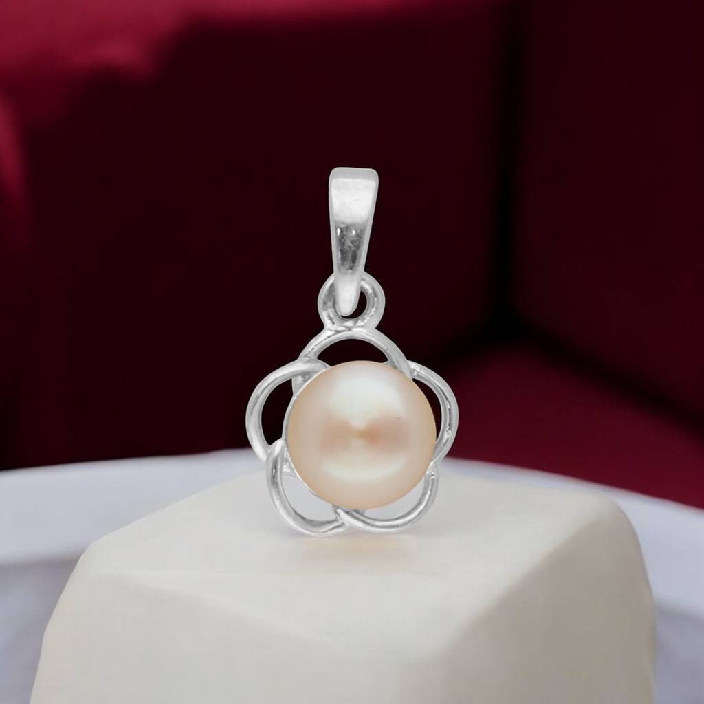 92.5 Sterling Silver Falguni Designer Pearl Pendant : JPMAY-22-201