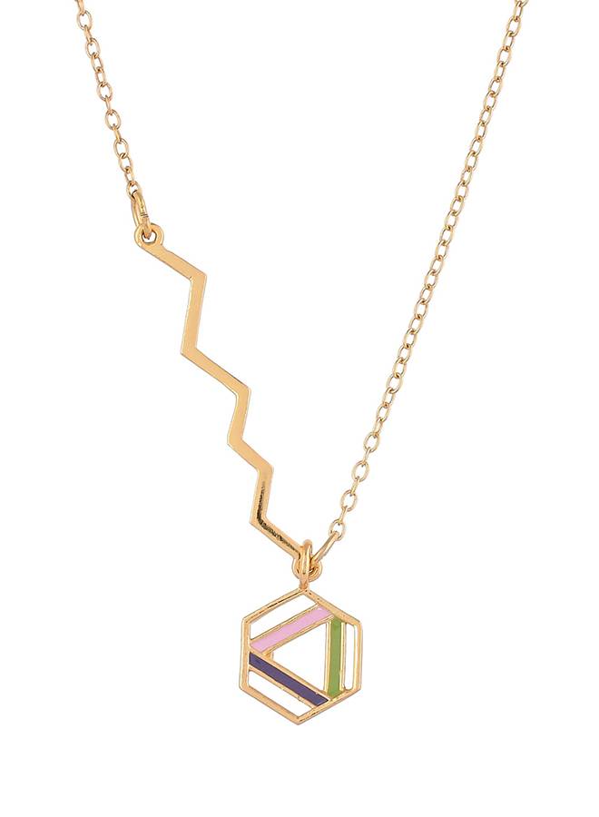 Benzene Enamelled Casual Necklace : 8905124456707
