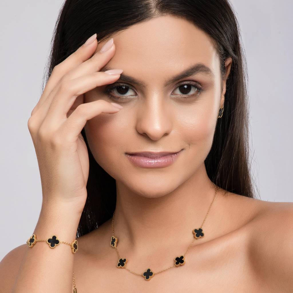 Midnight Clover Affair Jewellery Set : CLOVERBOX-2
