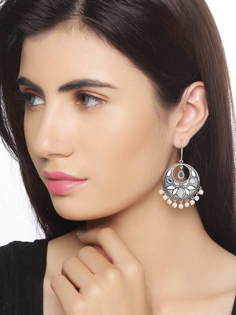 Amaira Ethnic Hoop Earrings : 8907617978208