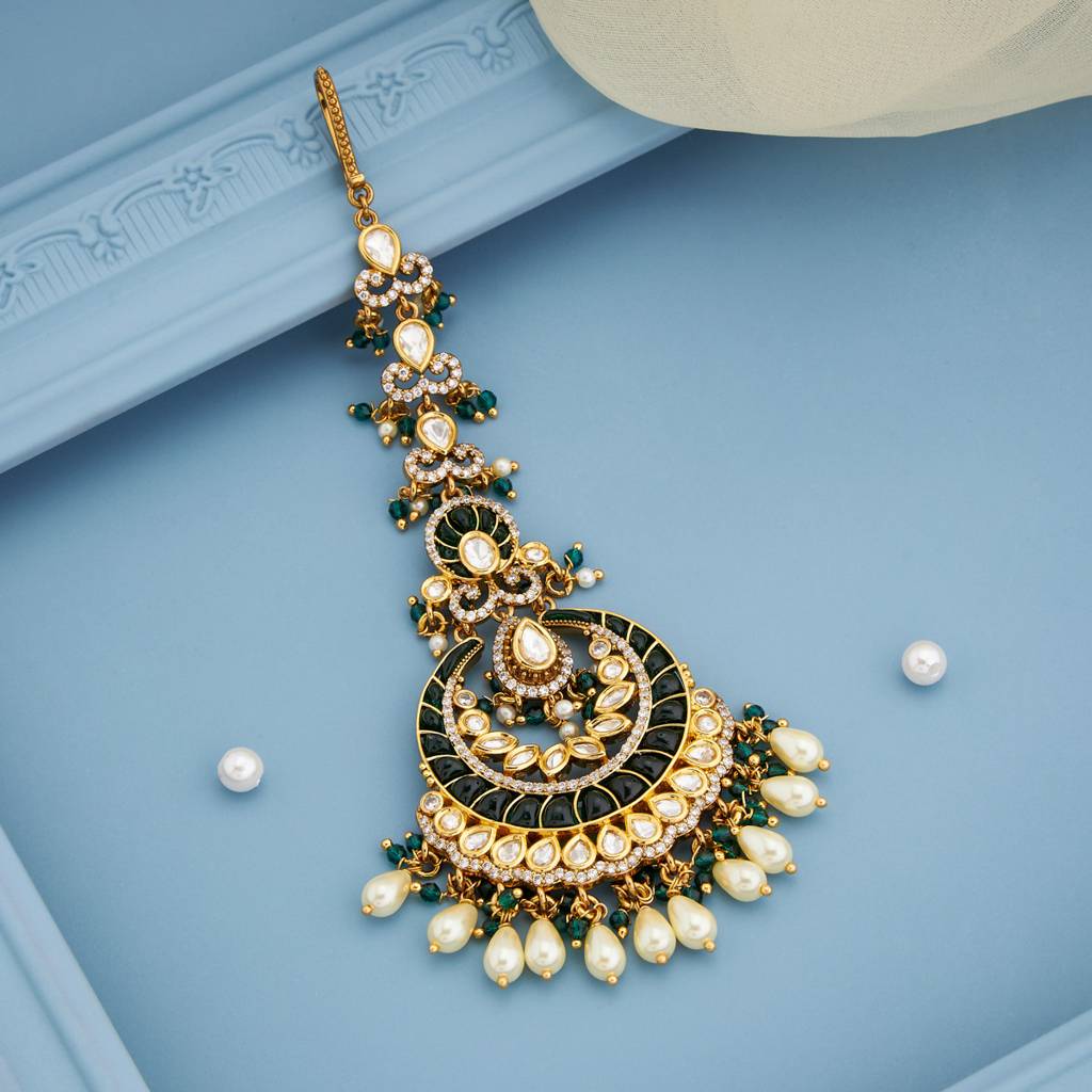 Ethnic Kundan Maang Tikka-186655 : 445079