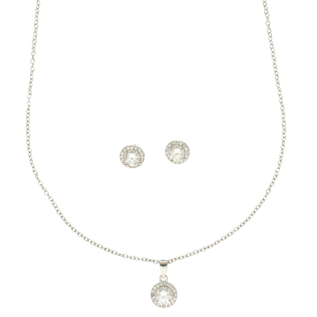 Sophisticated 925 Silver Pendant Set : JPAUG-24-003