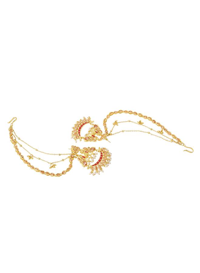 Apsara Bridal Yellow Gold Necklace Set : 8905124429671