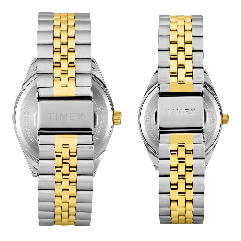 Timex Trendline Round 43Mm Analog Pair Watch - Tw00Pr345 : TW00PR347