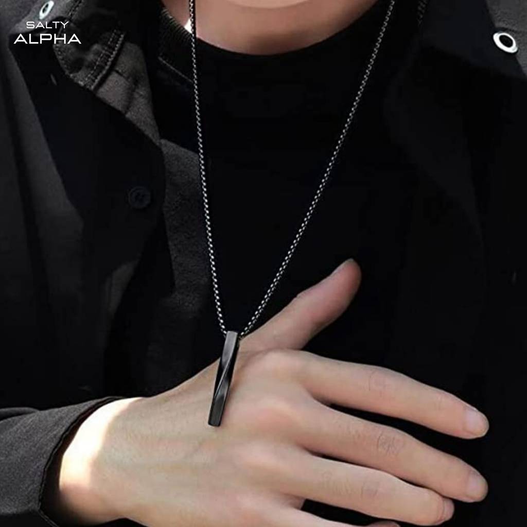 Salty Alpha Collier Black Chain : MN1S0162