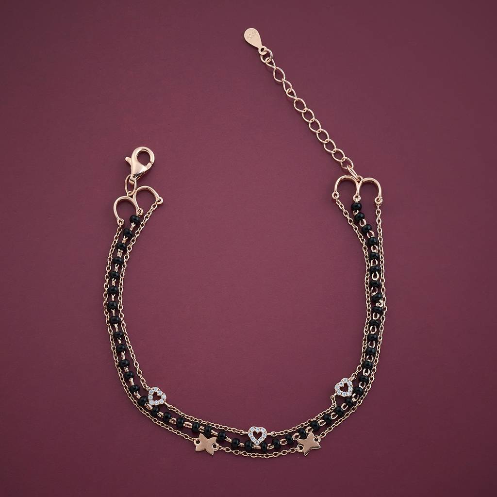 Kushal'S Fashion Jewellery  Ethnic 92.5 Sterling Silver Link Bracelet-157416 : 390541