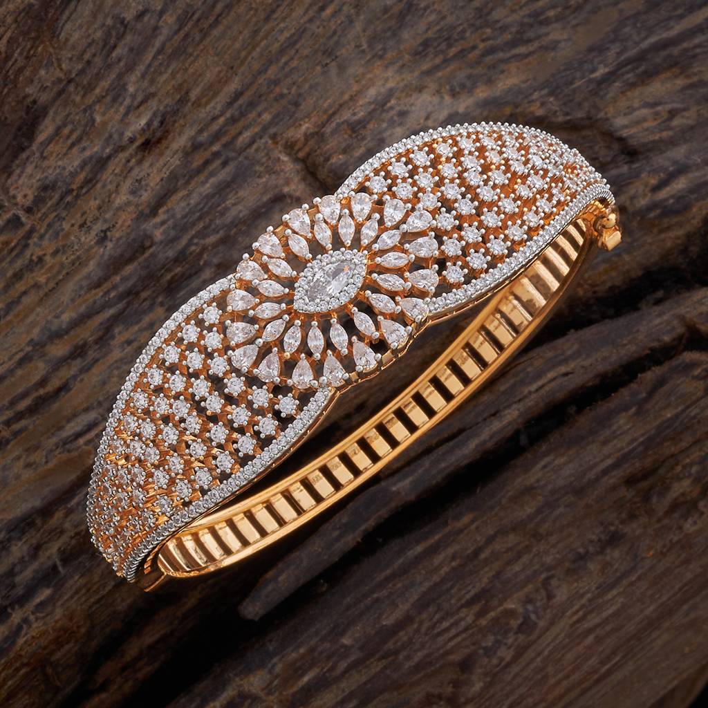 Kushal'S Fashion Jewellery  Plated Party Zircon Kada-178474 : 427456