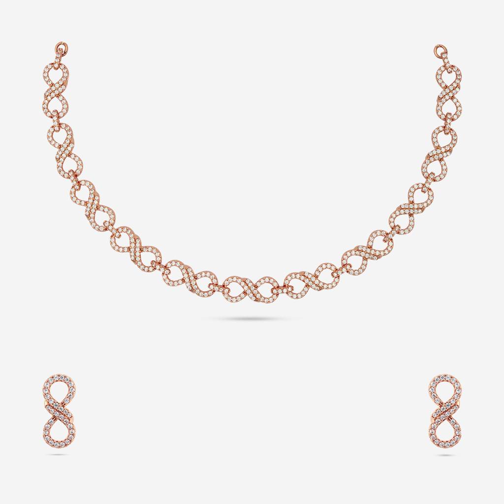 Party Zircon Necklace Set-185646 : 442791