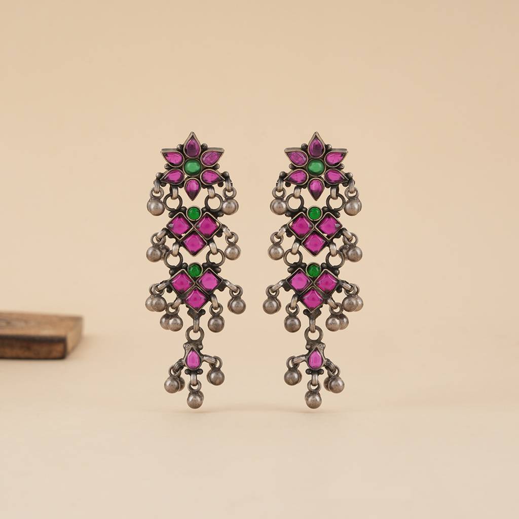 Kemp Stone Silver Earrings : SSE855