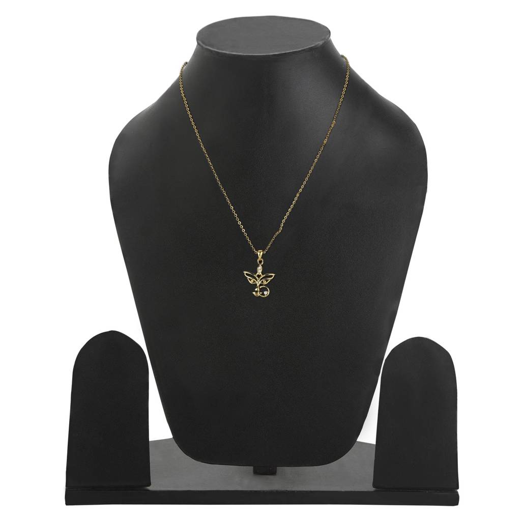Estele Gold Plated Devotional Durga Ma Pendant With Crystals For Women : 840PENDANT