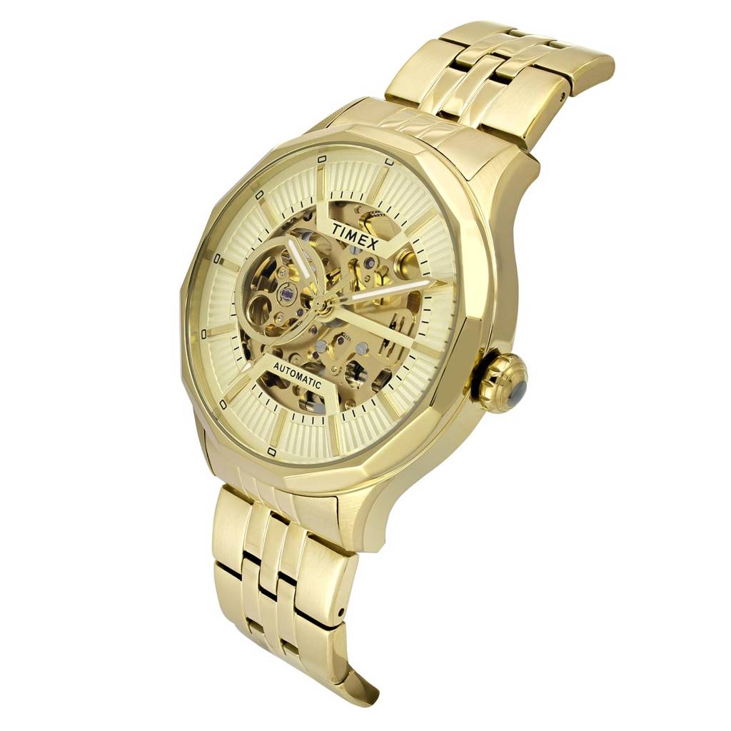 Timex Signio Round Analog Automatic Men Watch - Tweg27600 : TWEG27600